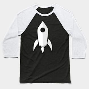 Rocket art 3d Flat design Baseball T-Shirt